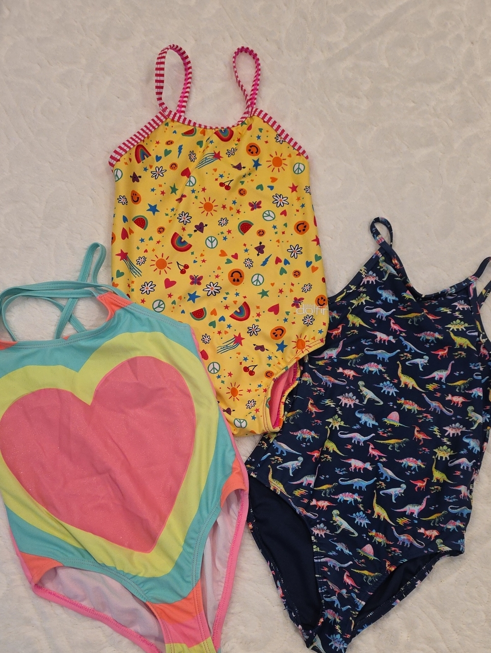 Variety Of 3 Girls One Piece Swimsuits